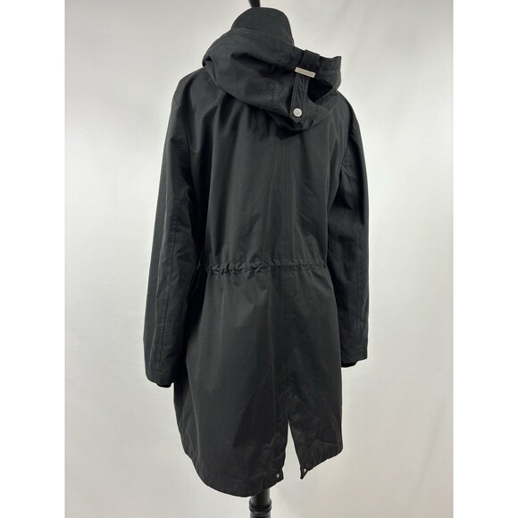 Soia & Koi Revolve Utility Jacket Anorak Black Size XL Hooded Pockets Rain Coat - Picture 4 of 16